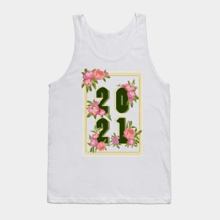 2021 Peony Flowers Tank Top